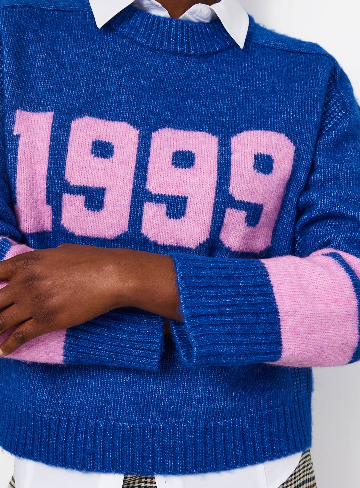 Blue 1999 Slogan Jumper S - Image 3
